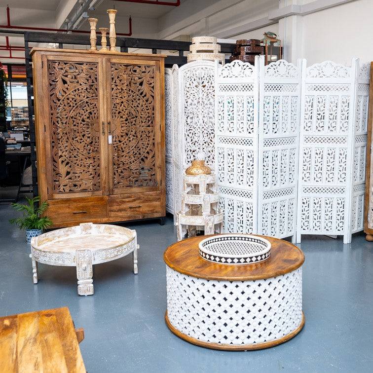 Joel Hand Carved Almirah