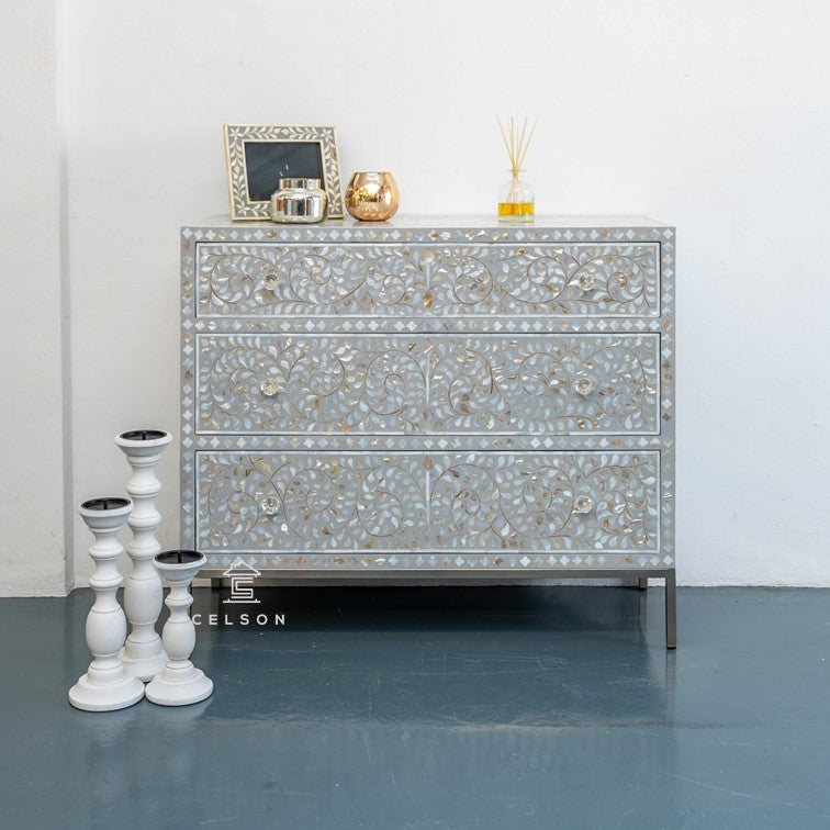 Madora Mother of Pearl Inlay Chest of Drawer