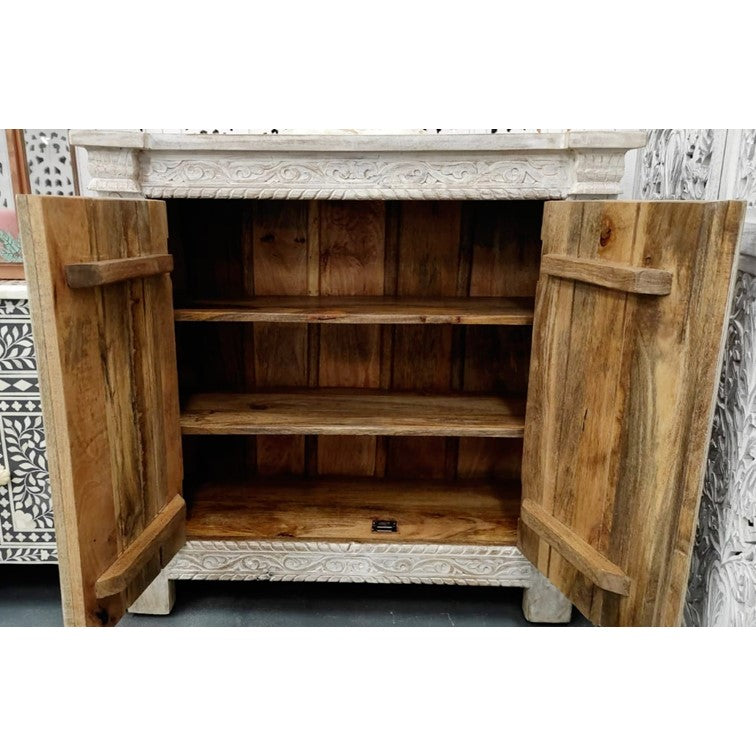 Ciri Carved Wooden Chest