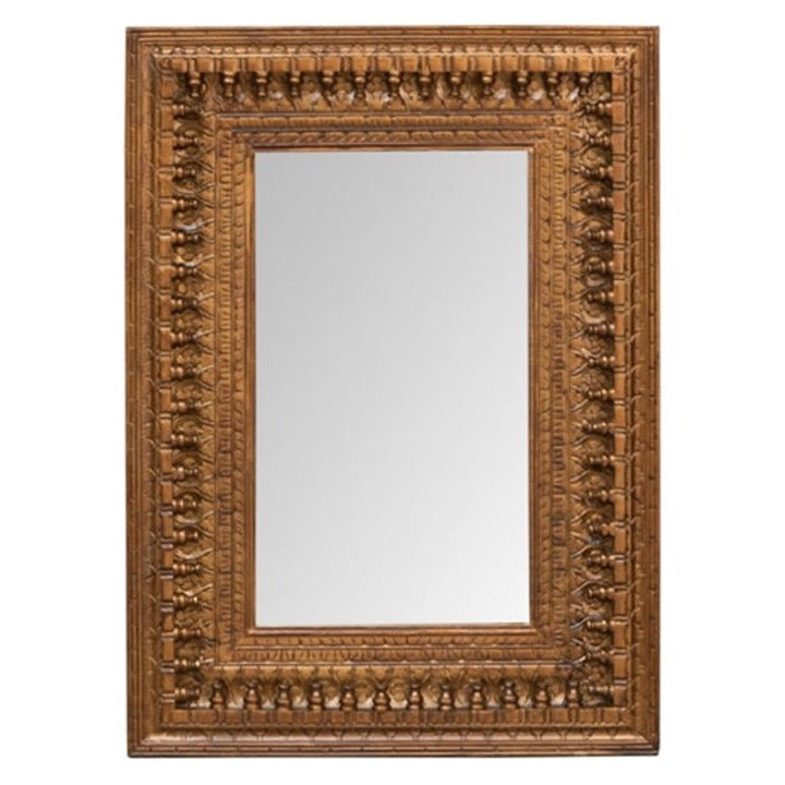 Solbur Hand Carved Wooden Mirror
