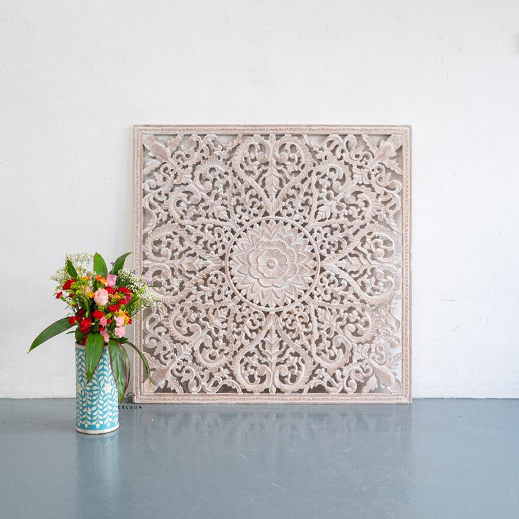 Fink Carved Wall Panel Distressed