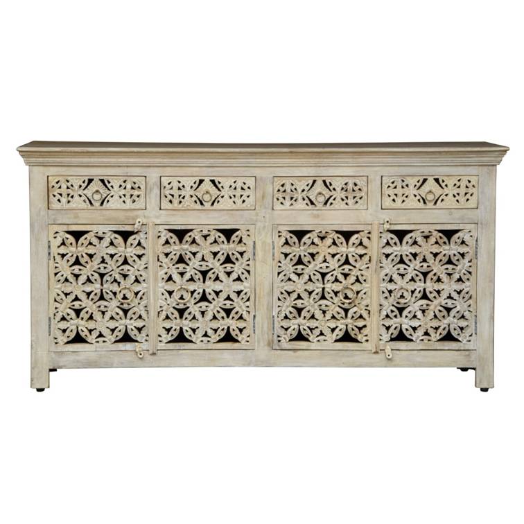 Ciara Carved Wooden SideBoard