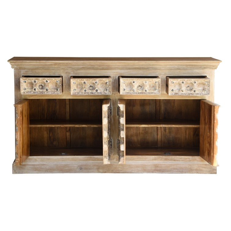 Zee Hand Carved Wooden Buffet