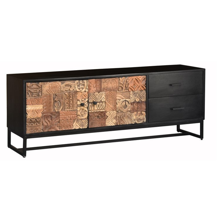 Diana Hand Carved Wooden TV Cabinet