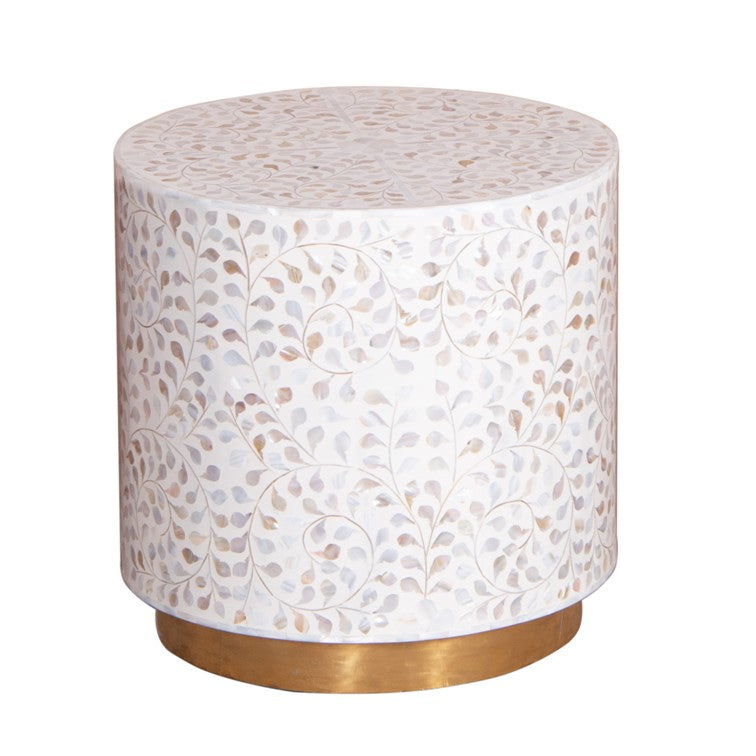 Alex Bone Inlay Stool