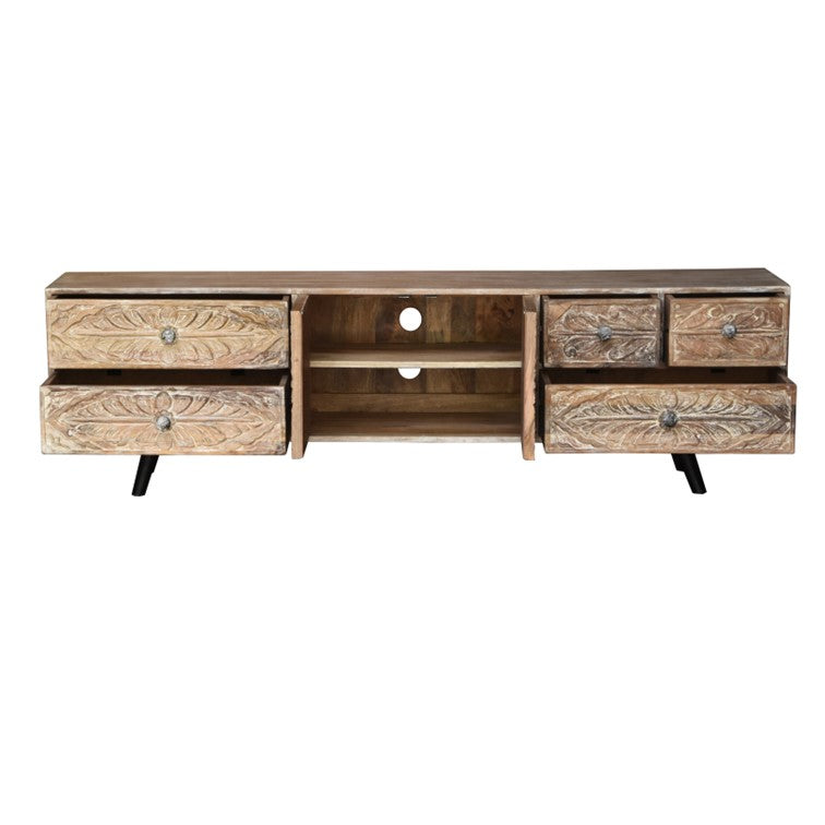 Garg Hand Carved wooden TV Cabinet