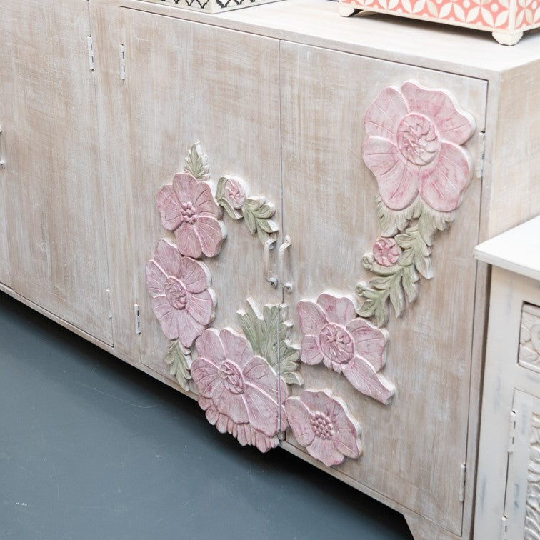 Fionna Hand Carved Side Board