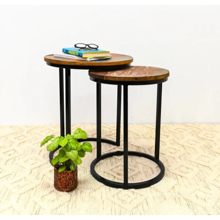 Wesley Wooden Nesting Table