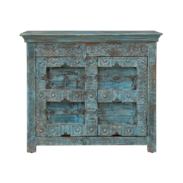 Sahiba Carved Wooden Chest