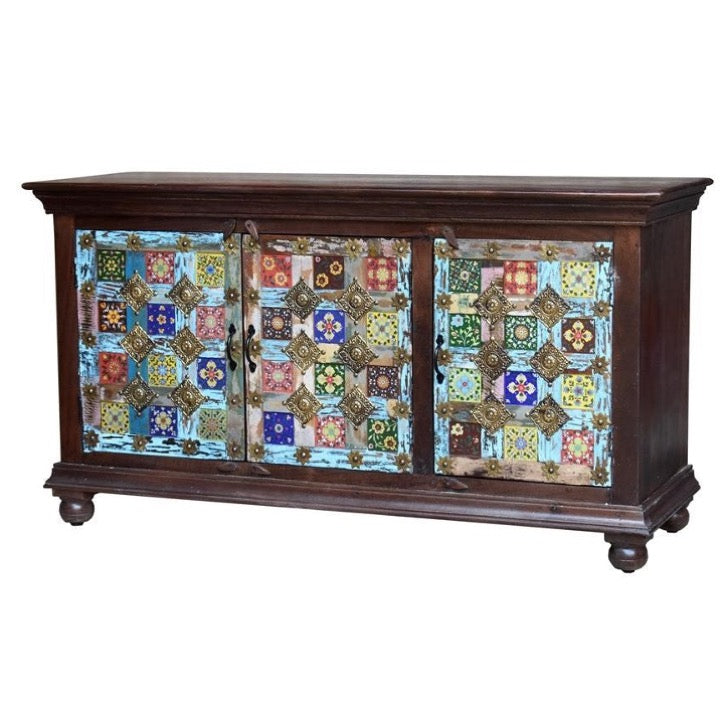 Carol Hand Carved Wooden Sideboard