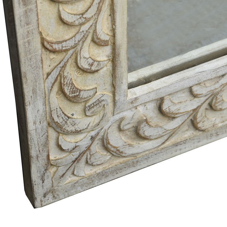 Eleanor Hand Carved Wooden Mirror