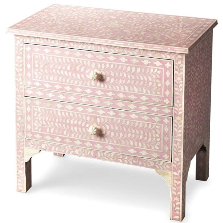 Tommy Bone Inlay Bedside