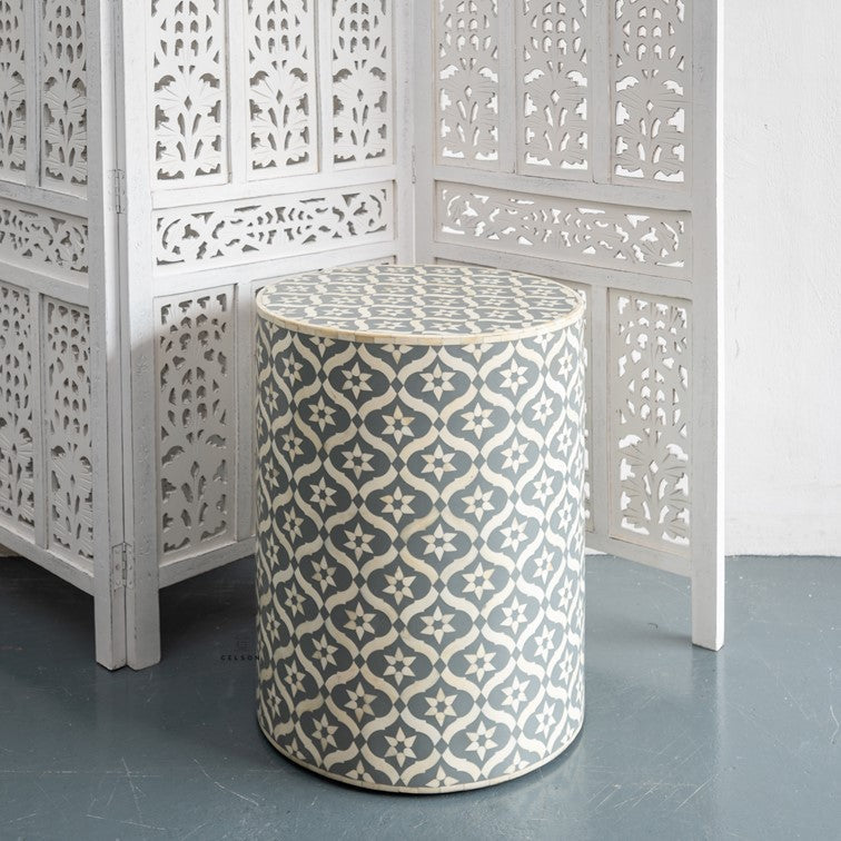 Anna Bone Inlay Stool
