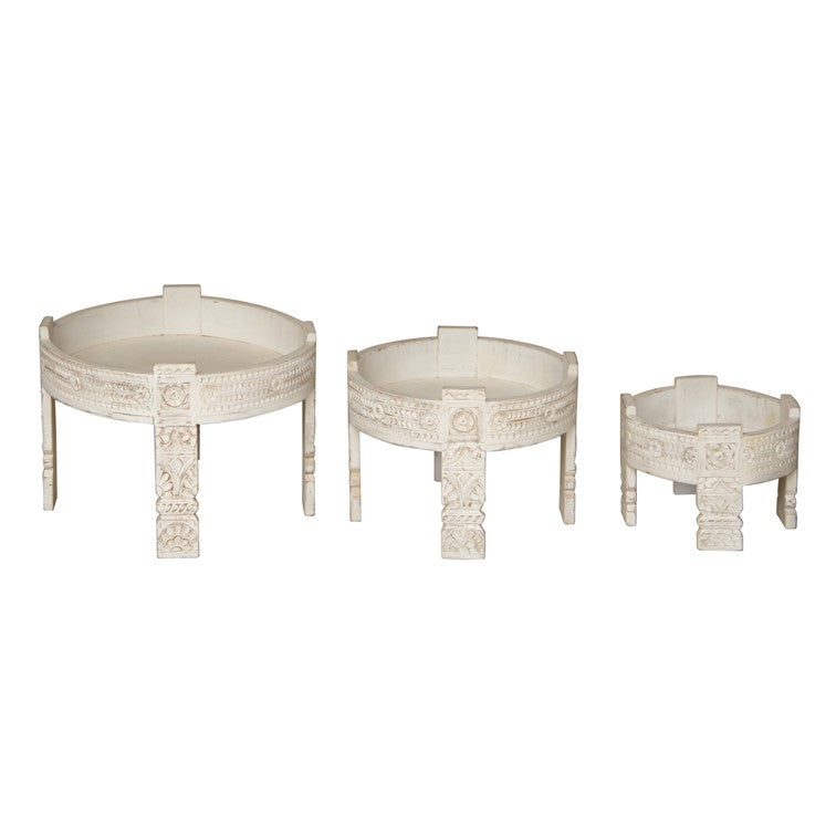 Hari Carved Chakki Table