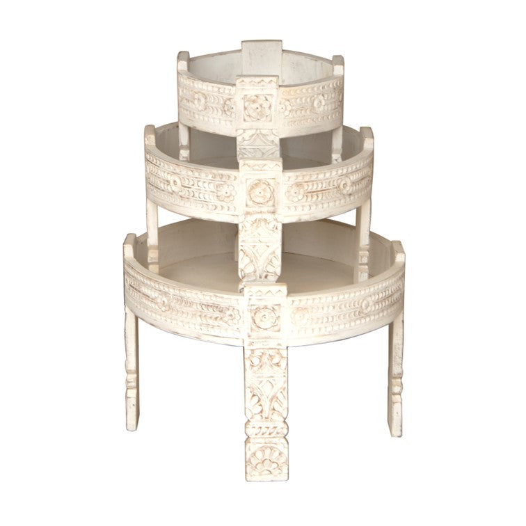 Hari Carved Chakki Table
