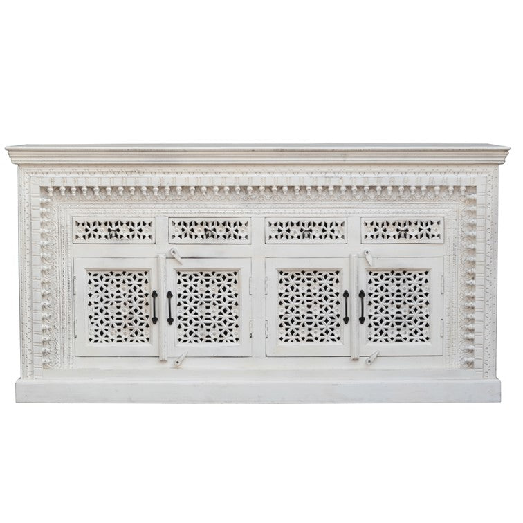 Chen Hand Carved Wooden Sideboard