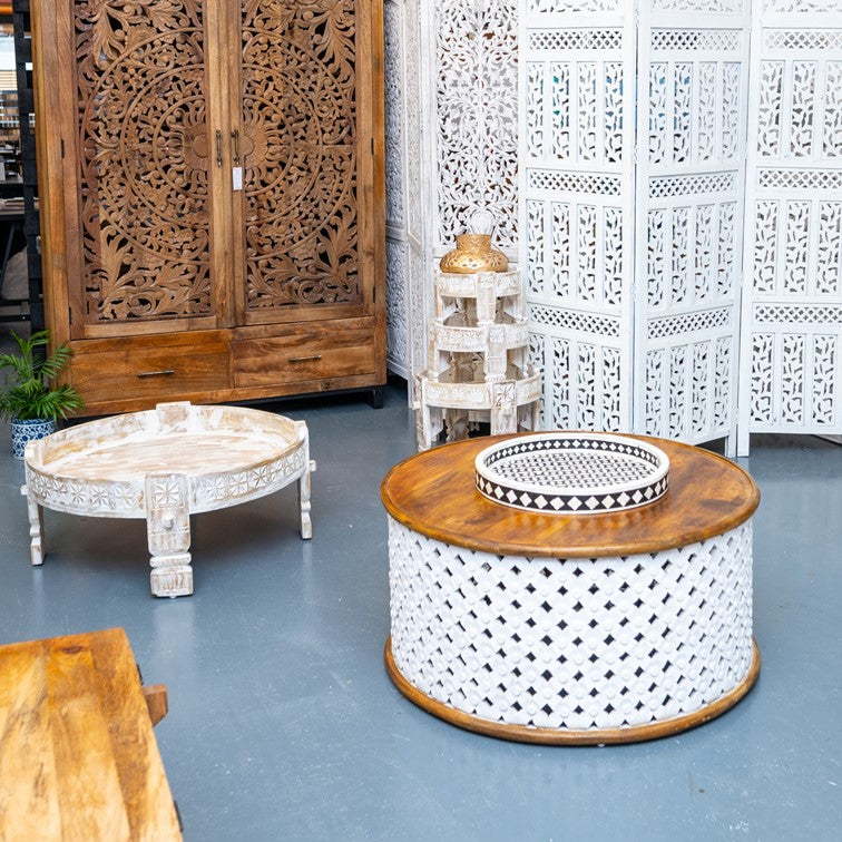 Sally Carved Chakki Table