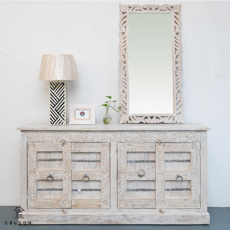 Eva Hand Carved Side Board