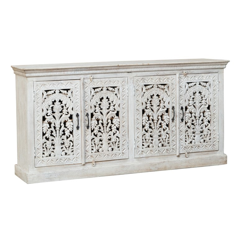 Lisa Hand Carved Wooden Sideboard
