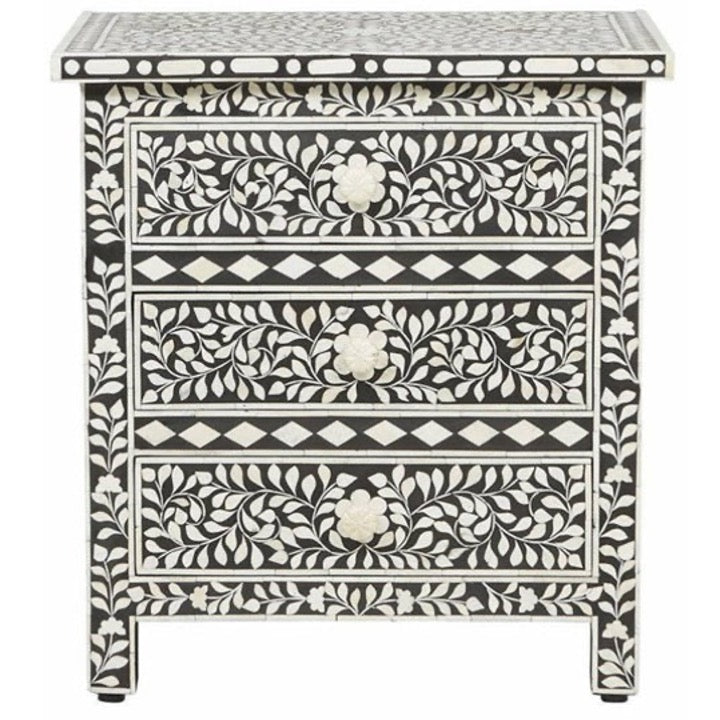 Pingle Bone Inlay Bedside