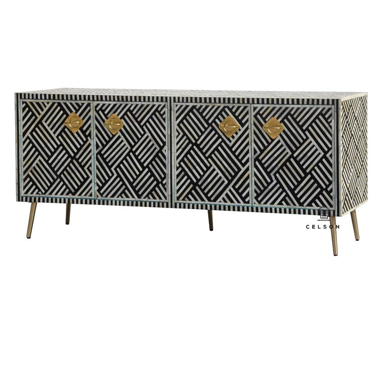 Rovik Bone Inlay TV Cabinet