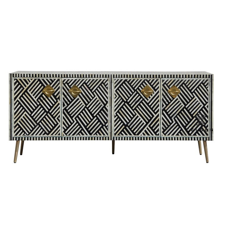 Rovik Bone Inlay TV Cabinet