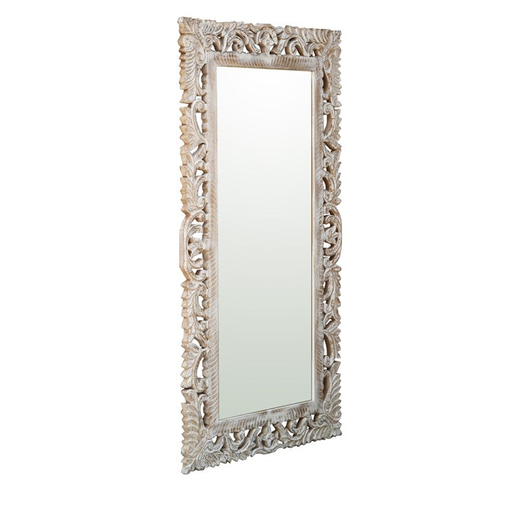 Ansh Carved Wooden Mirror