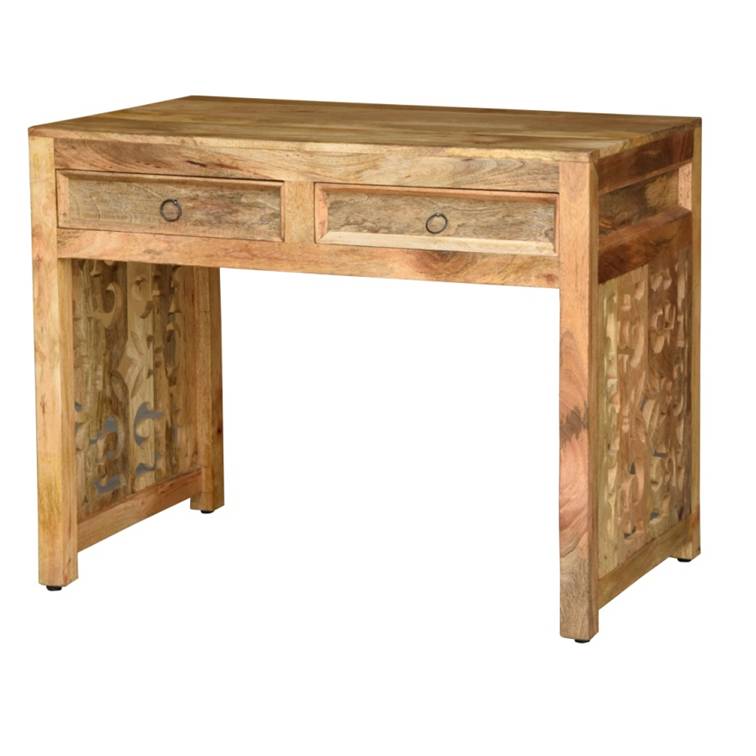 Eva Wooden Hand Carved Study Table