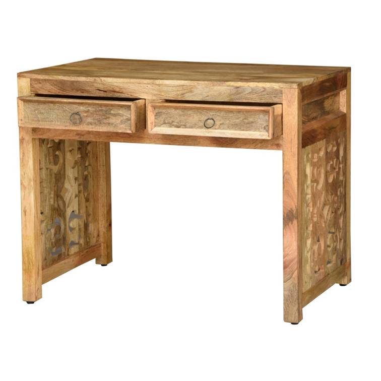 Eva Wooden Hand Carved Study Table