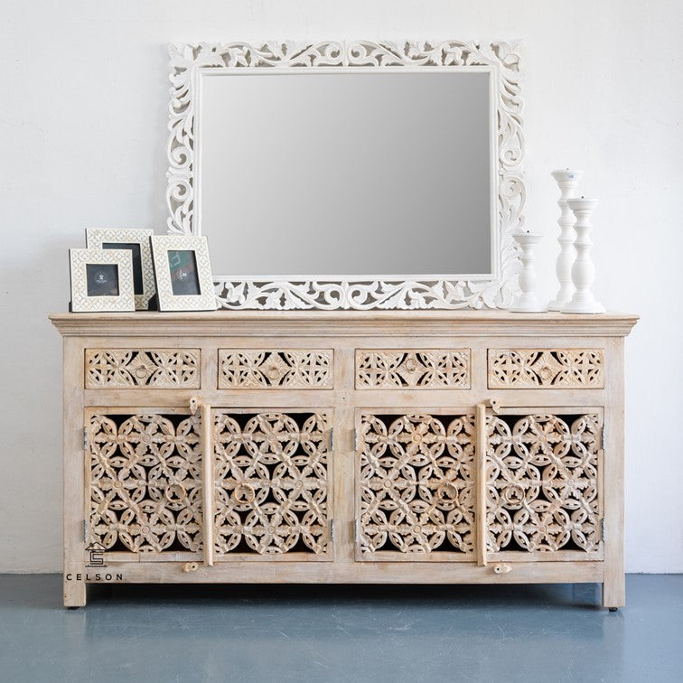 Ciara Carved Wooden SideBoard