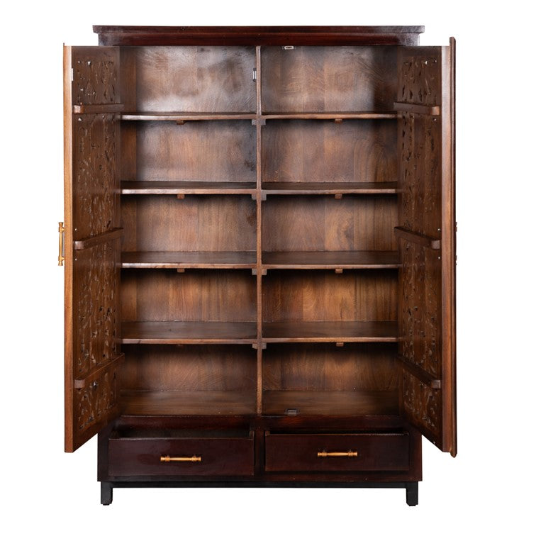 Jia Hand Carved Almirah