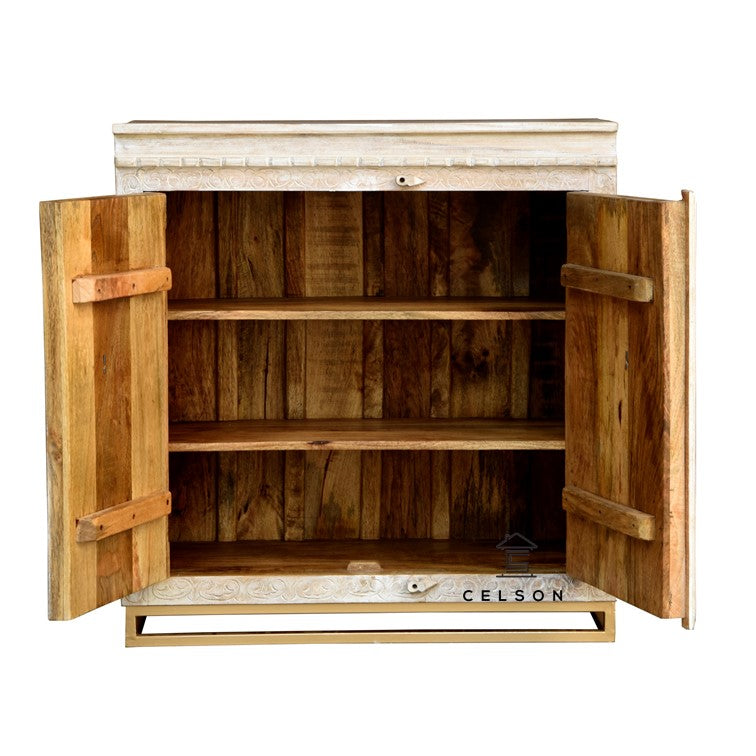 Emma Carved Wooden Cabinet