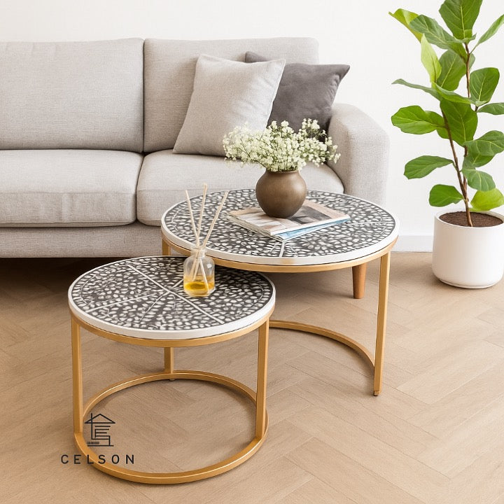 Maria Bone Inlay Nesting Coffee Table