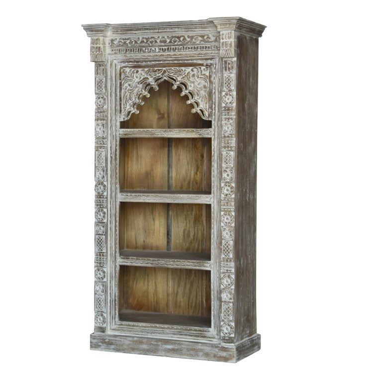 Evan Carved Bookshelf