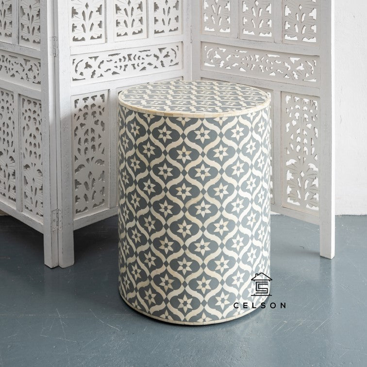 Anna Bone Inlay Stool
