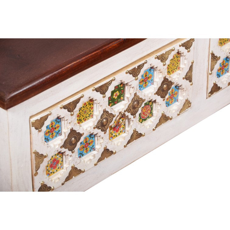 Kashvi Carved Tile Coffee Table