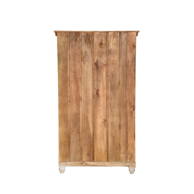 Hiltz Hand Carved Wooden Shoe Cabinet