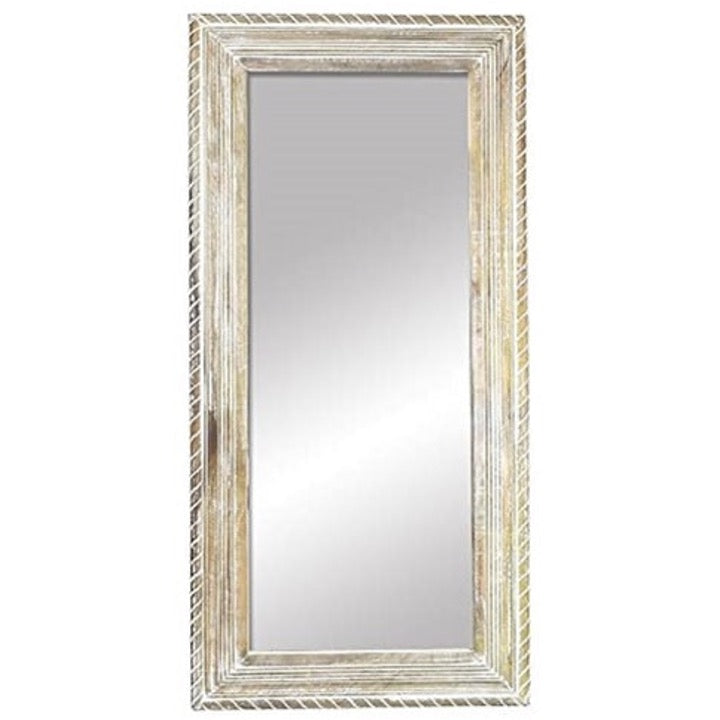 Matthew Hand Carved Wooden Mirror