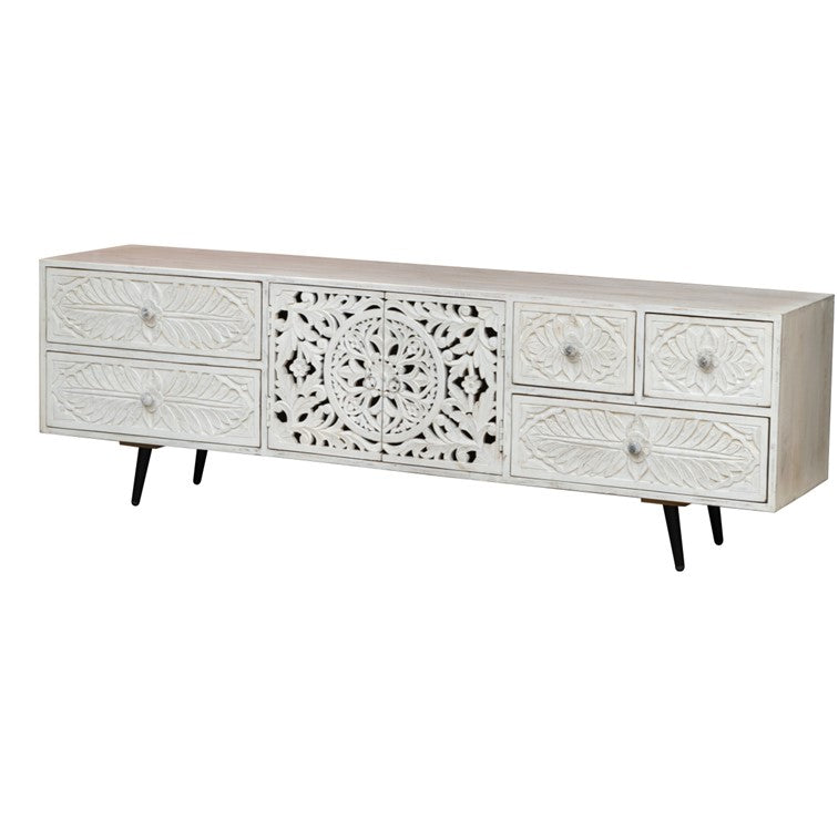 Garg Hand Carved wooden TV Cabinet