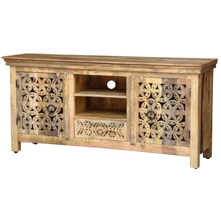 Rory Wooden Hand Carved TV Cabinet