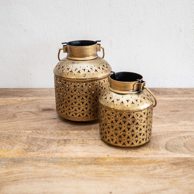 Zen Brass Finish Lantern