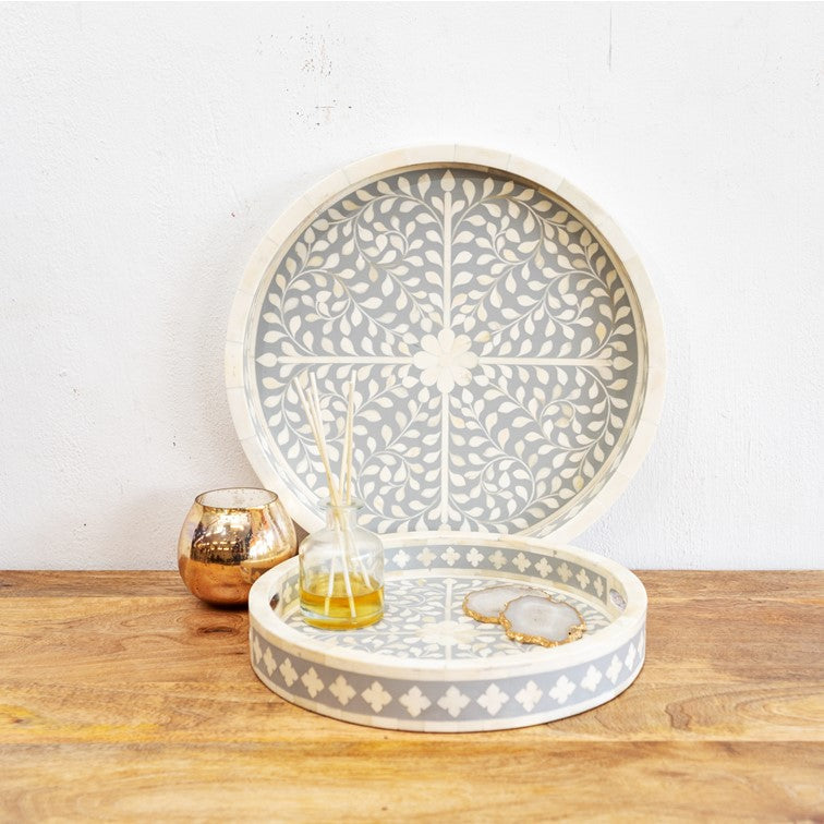 Yuvi Bone Inlay Tray