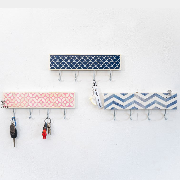 Bone Inlay Wall Hooks