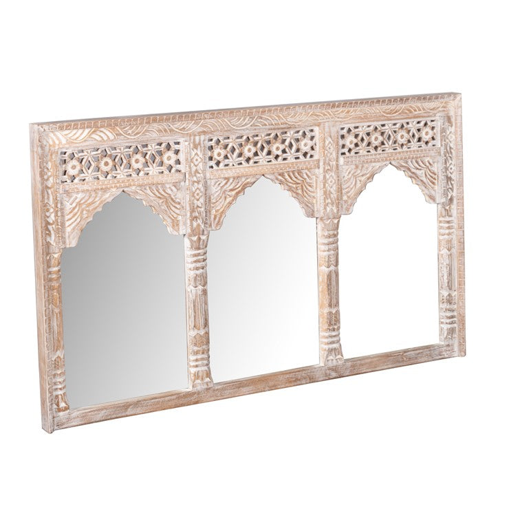Alves Carved Wooden Mirror