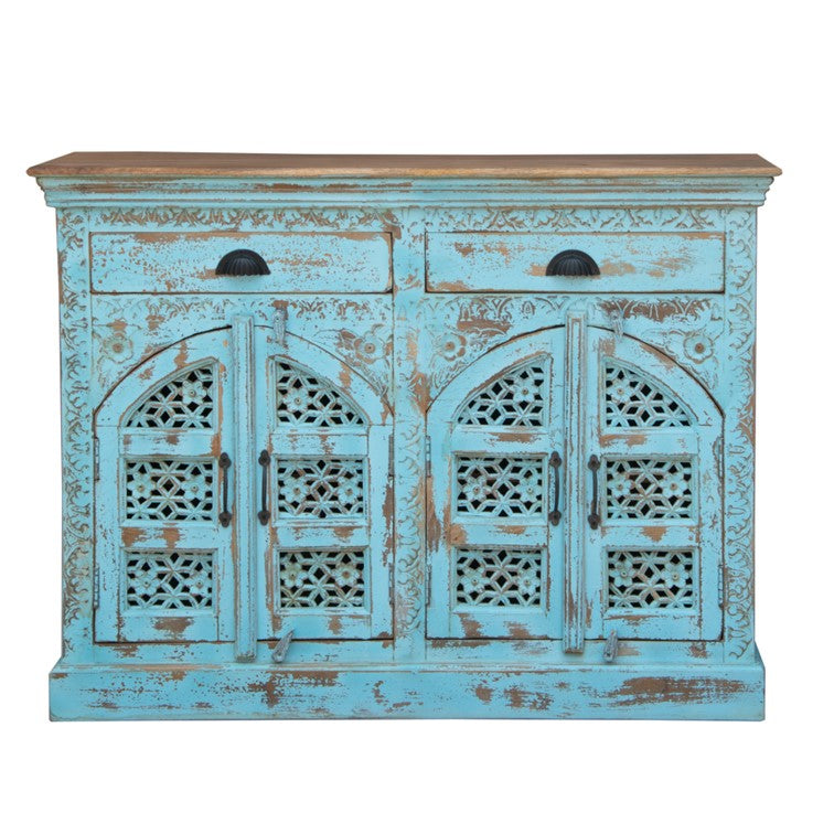 Anna Carved Wooden Cabinet