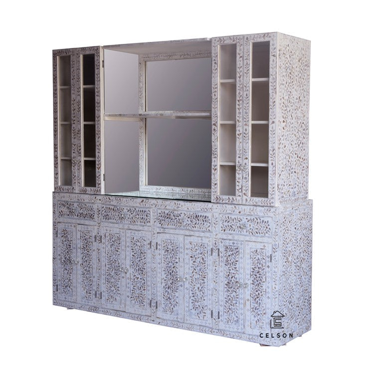 Shanna Mother Of Pearl Inlay Bar Cabinet