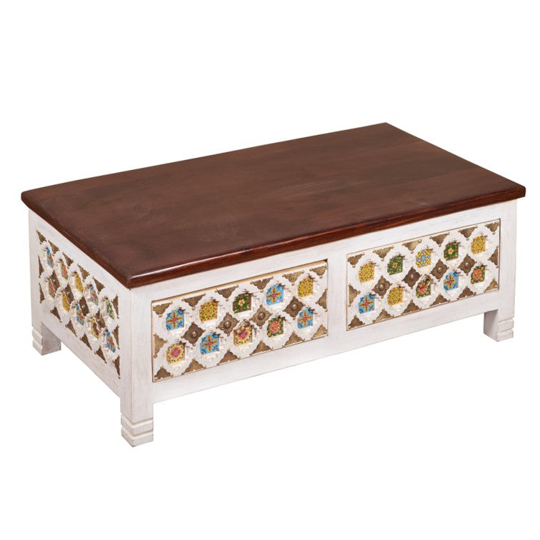Aura Carved Tile Coffee Table