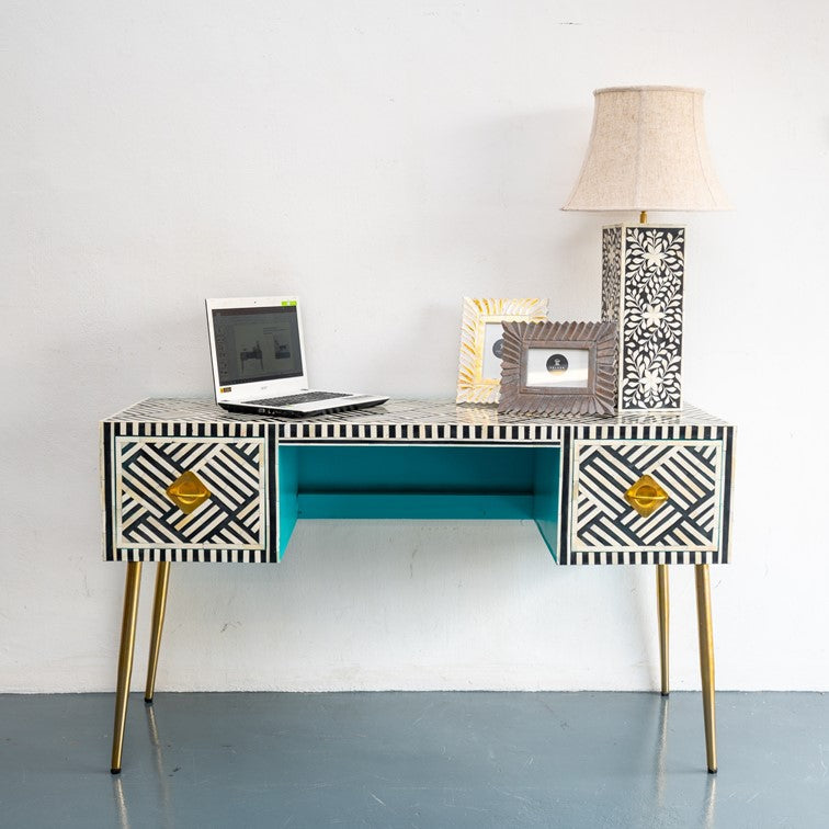 Neal Bone Inlay Study Table