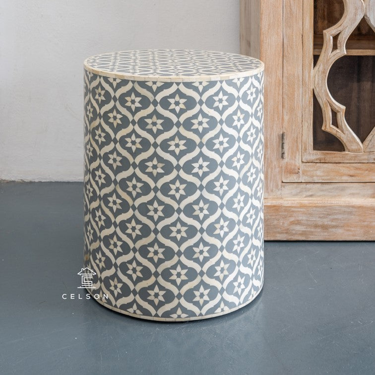 Anna Bone Inlay Stool