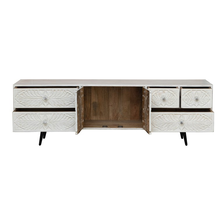 Garg Hand Carved wooden TV Cabinet